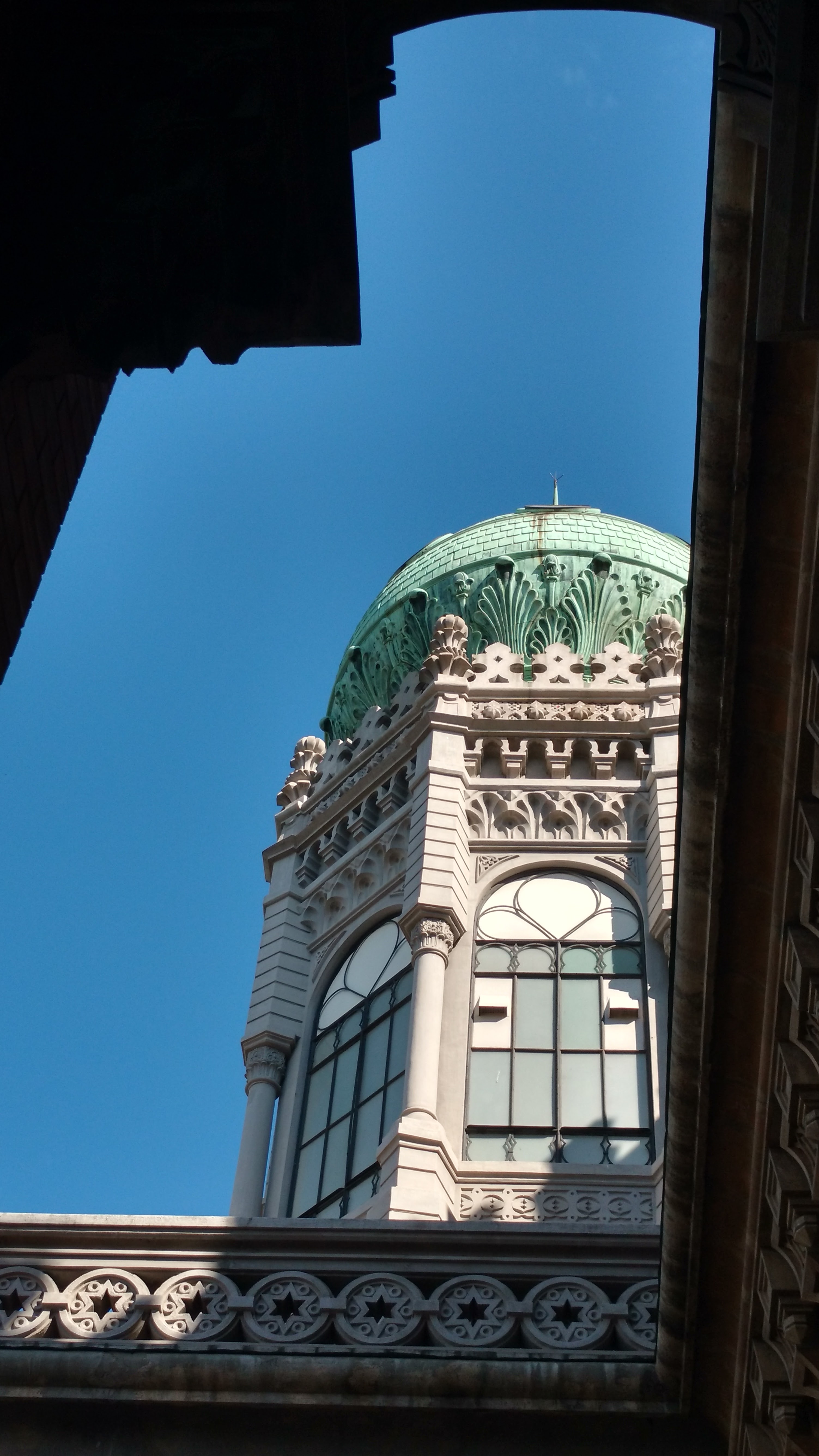 Detalhe do prédio Castelo do Mourisco, no campus da Fiocruz em Manguinhos