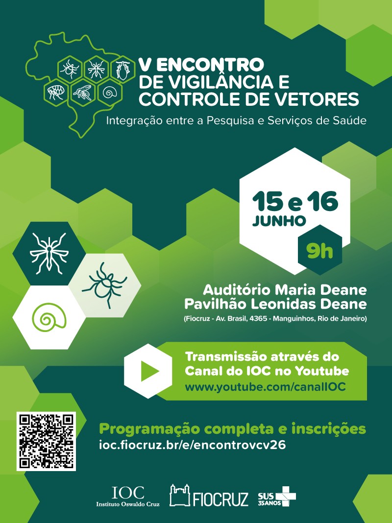 Participe do 5º Encontro de Vigilância e Controle de Vetores em 15 e 16/6