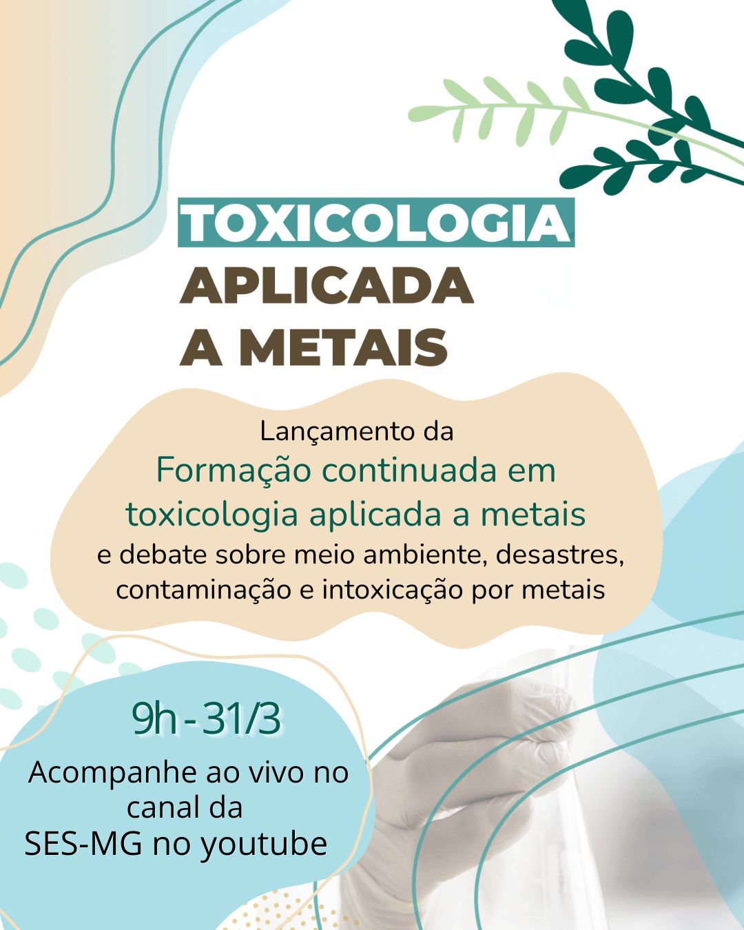 Contaminação e intoxicação por metais: lançamento de curso e debate sobre a área acontecem nesta terça-feira, 31/3