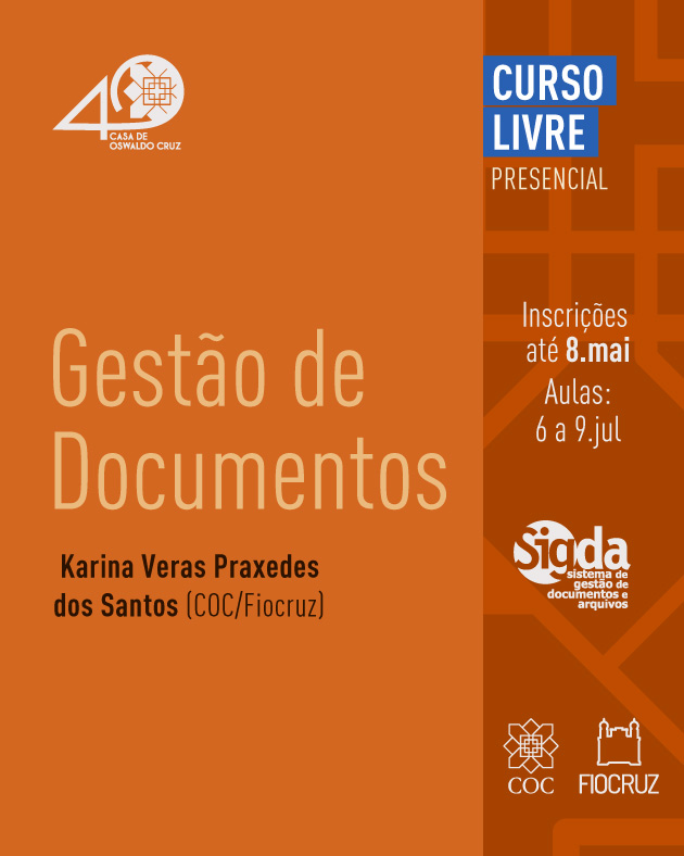 Curso Gestão de Documentos está com inscrições abertas