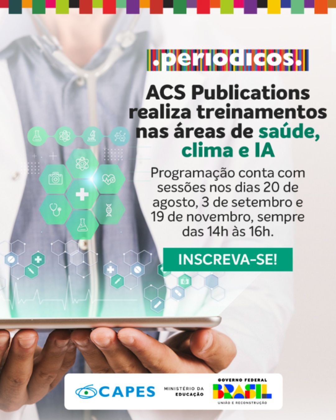 ACS Publications promove treinamentos sobre saúde, clima e IA