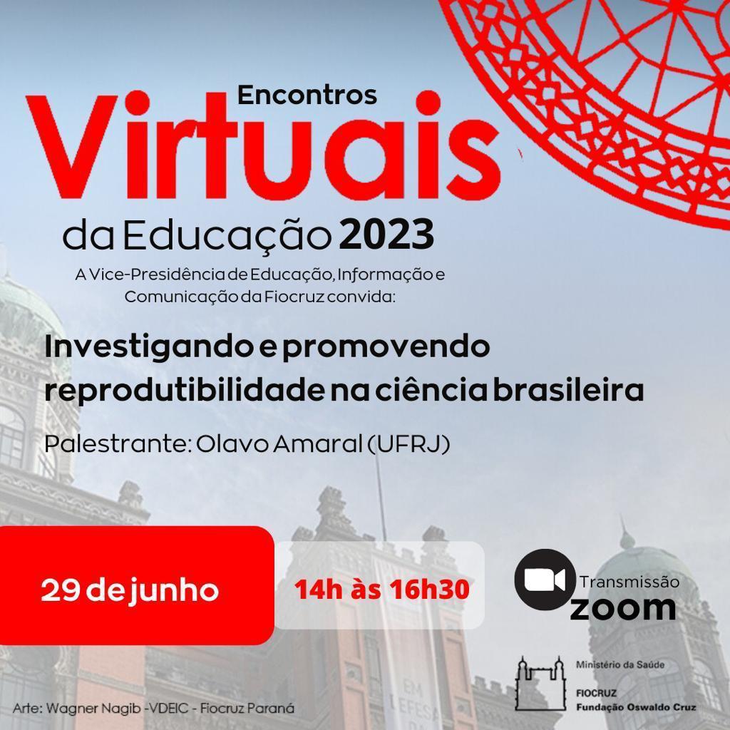Fiocruz promove nova edição do Encontros Virtuais da Educação nesta quinta-feira, 29/6