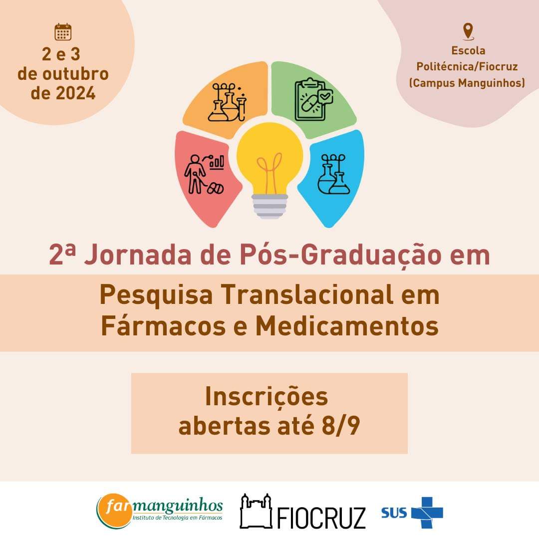 II Jornada de Pós-graduação em Pesquisa Translacional de Fármacos e Medicamentos recebe inscrições