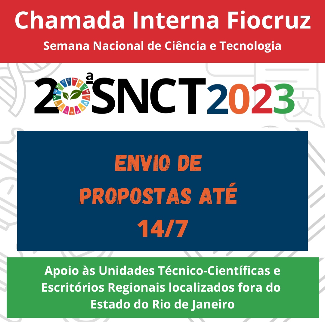 SNCT: Lançada chamada interna para participação de unidades técnico-científicas e escritórios regionais