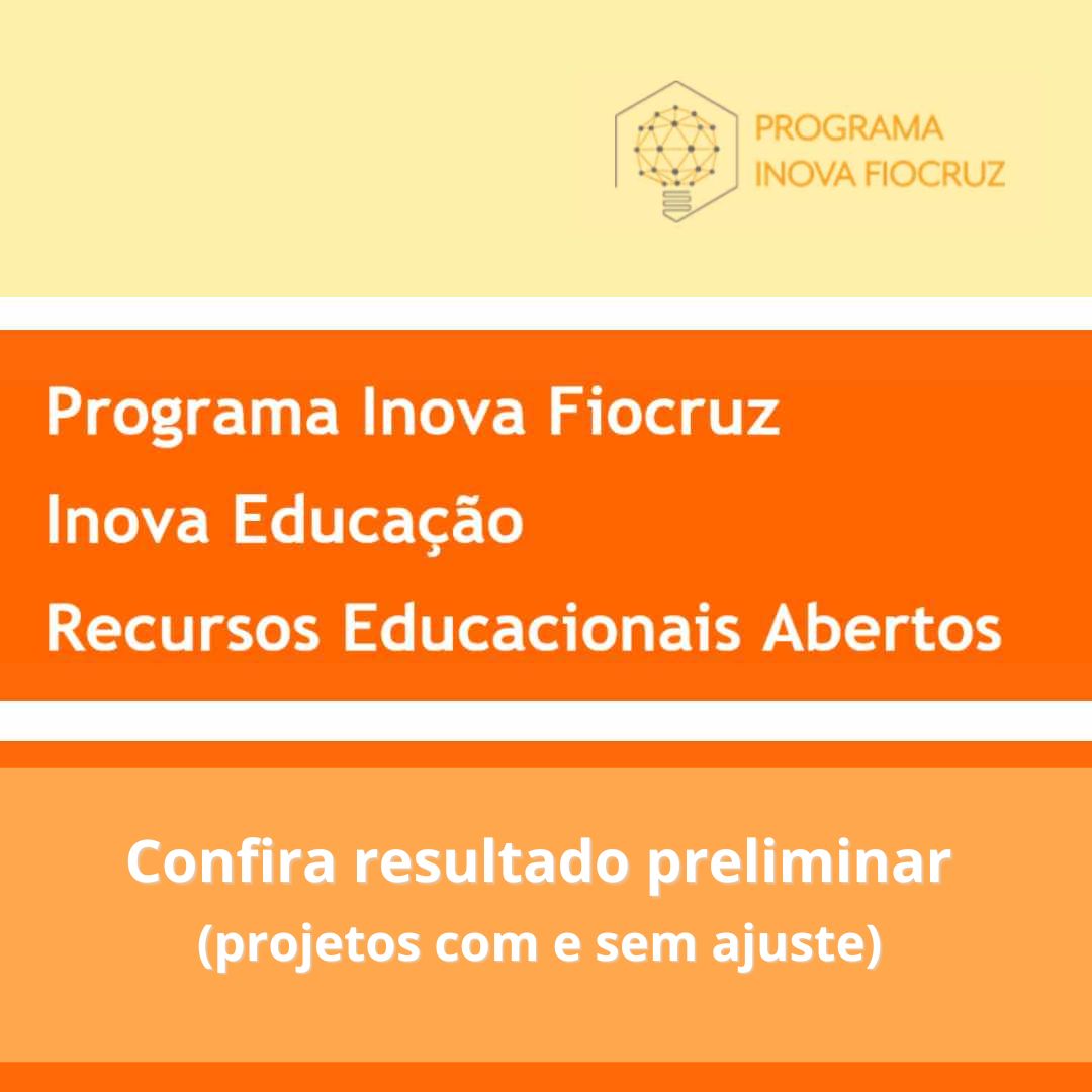 Inova Educação: confira resultado preliminar de propostas homologadas