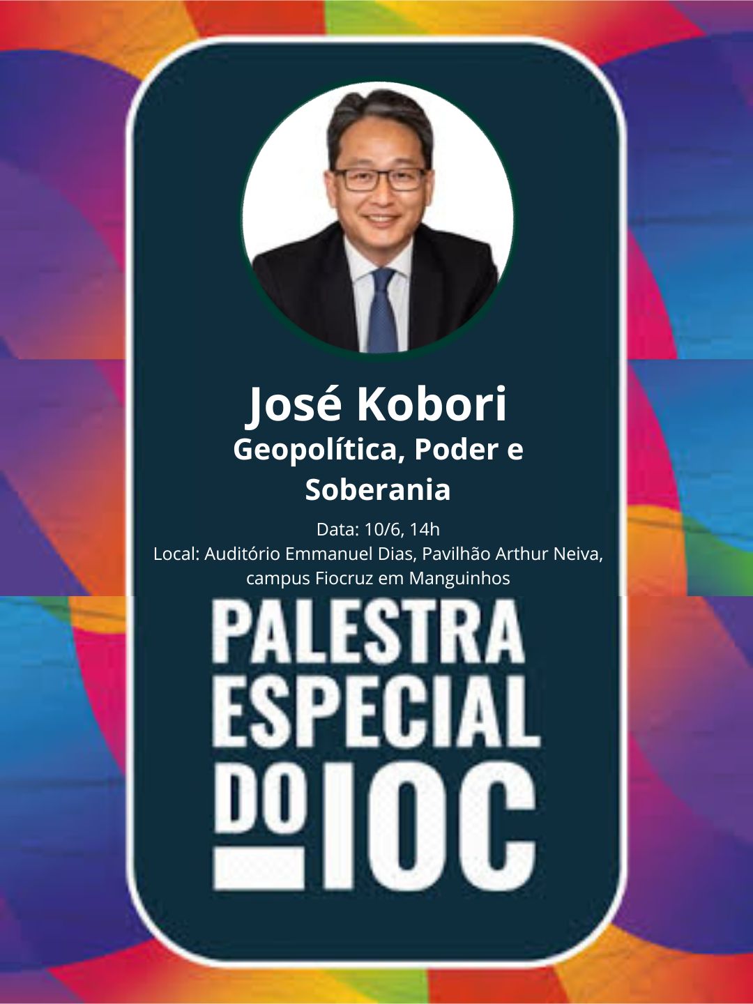 Instituto promove palestra especial com José Kobori