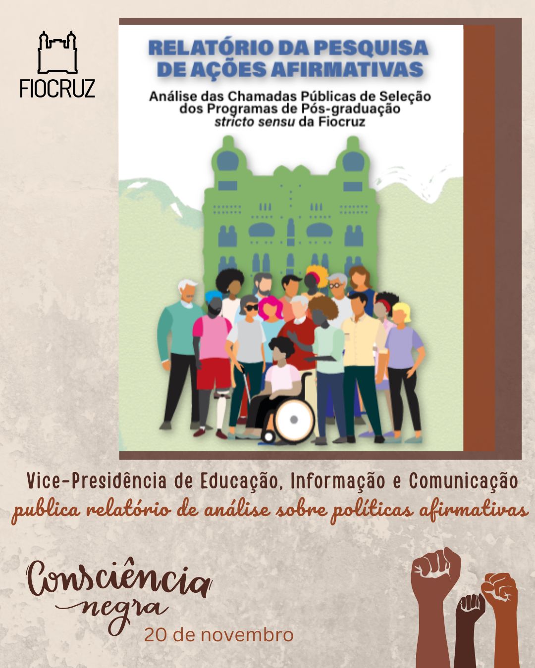 Vice-Presidência de Educação publica relatório de análise sobre políticas afirmativas na instituição