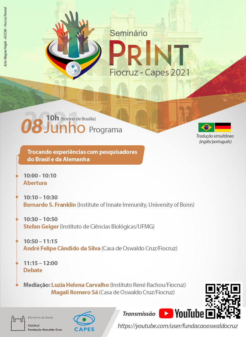 PrInt Fiocruz-Capes promove seminário sobre experiências de pesquisadores do Brasil e Alemanha