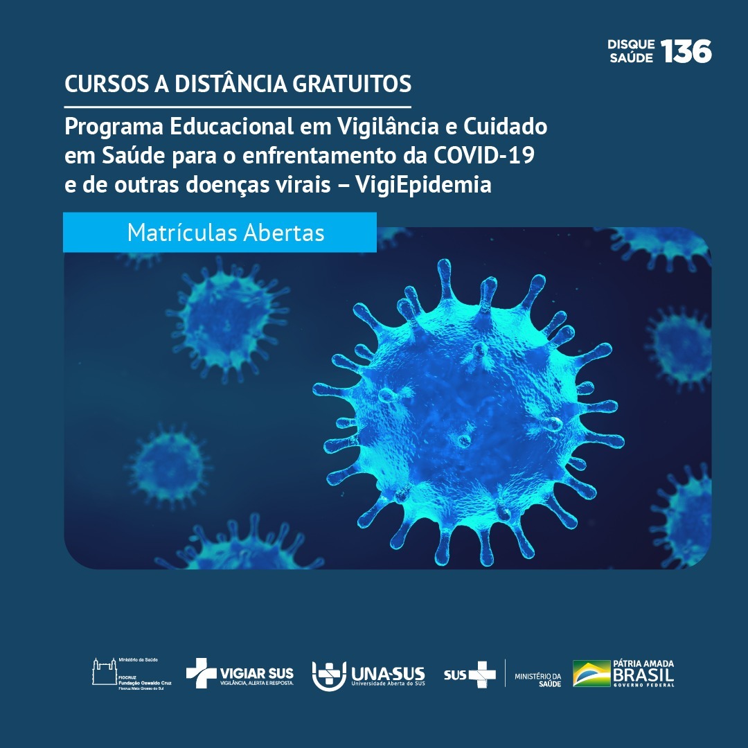 Enfrentamento da Covid-19 e outras doenças virais: Fiocruz lança programa educacional. Inscrições estão abertas!
