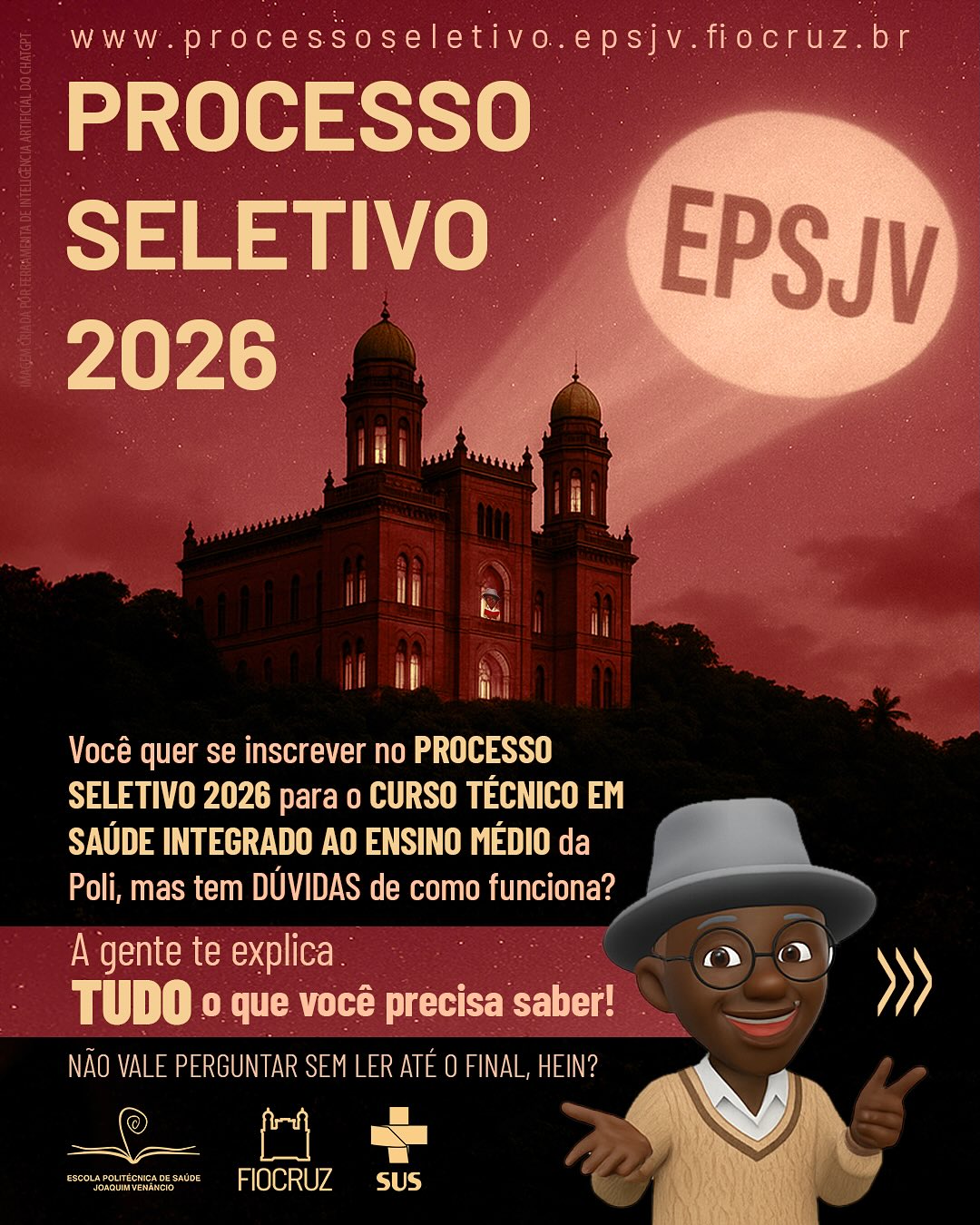 Inscrições abertas para Curso Técnico em Saúde Integrado ao Ensino Médio