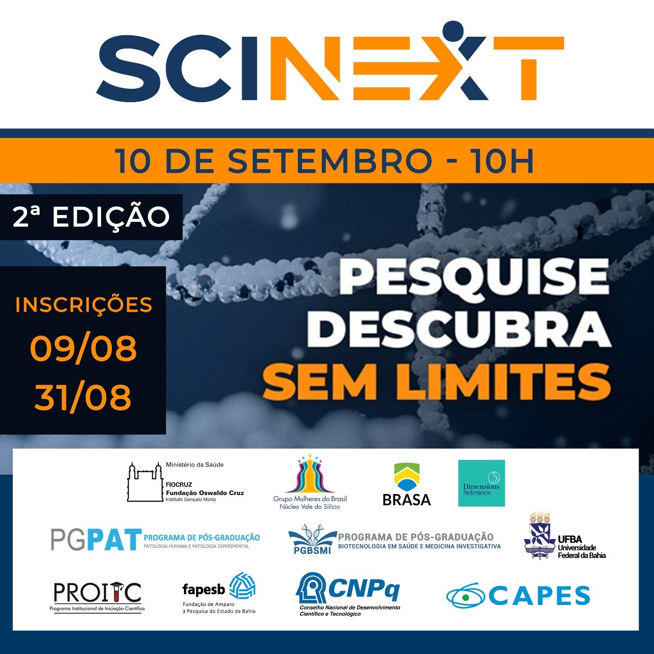 SciNext: Fiocruz Bahia debaterá valorização do cientista em 2ª edição de evento online