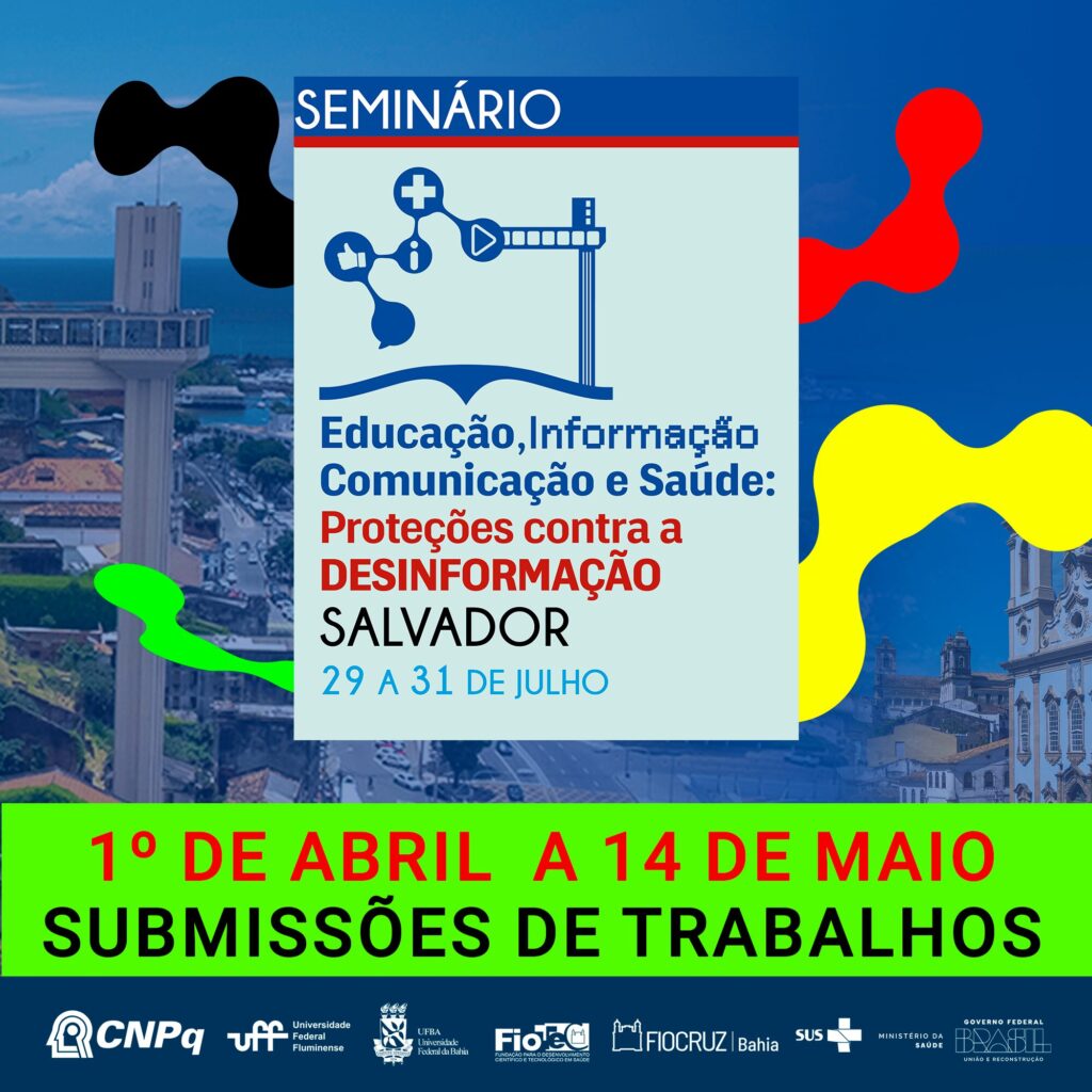 Abertas as inscrições para submissão de trabalhos de seminário sobre enfrentamento à desinformação em ciência e saúde 