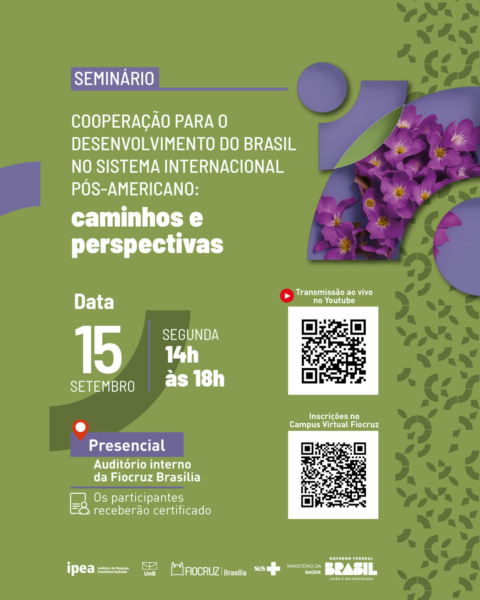 Seminário discute cooperação internacional em saúde do Brasil