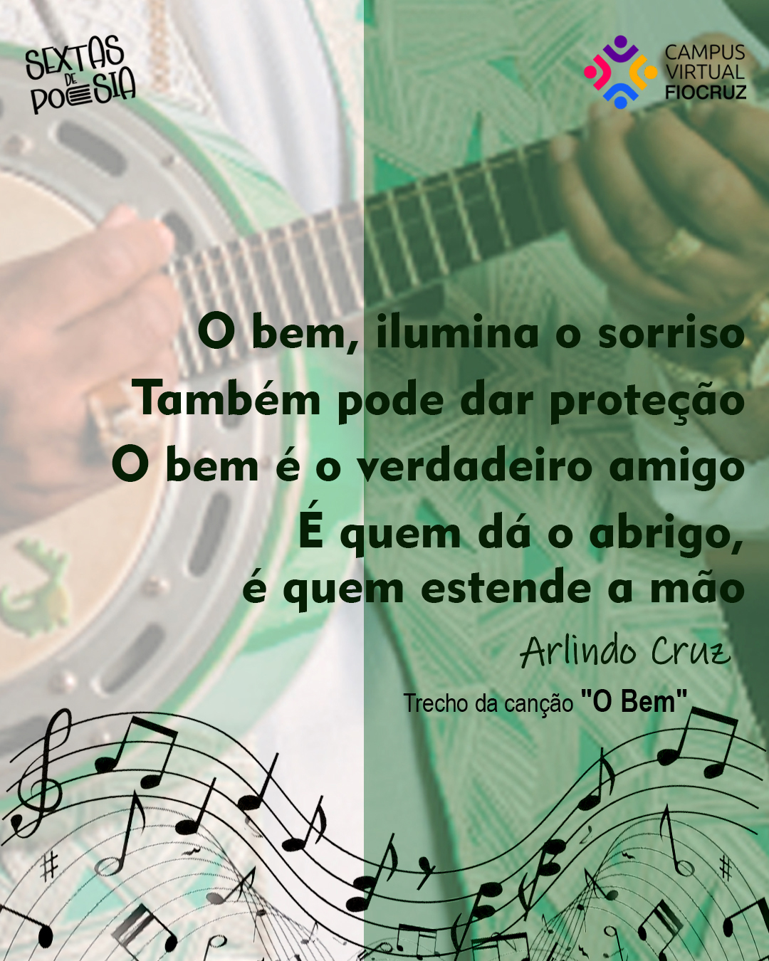 Sextas de Poesia homenageia  Arlindo Cruz