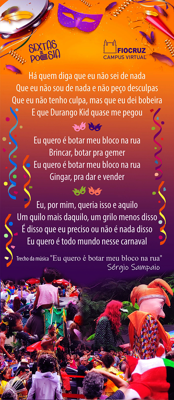 Sextas de Poesia dá boas vindas ao carnaval