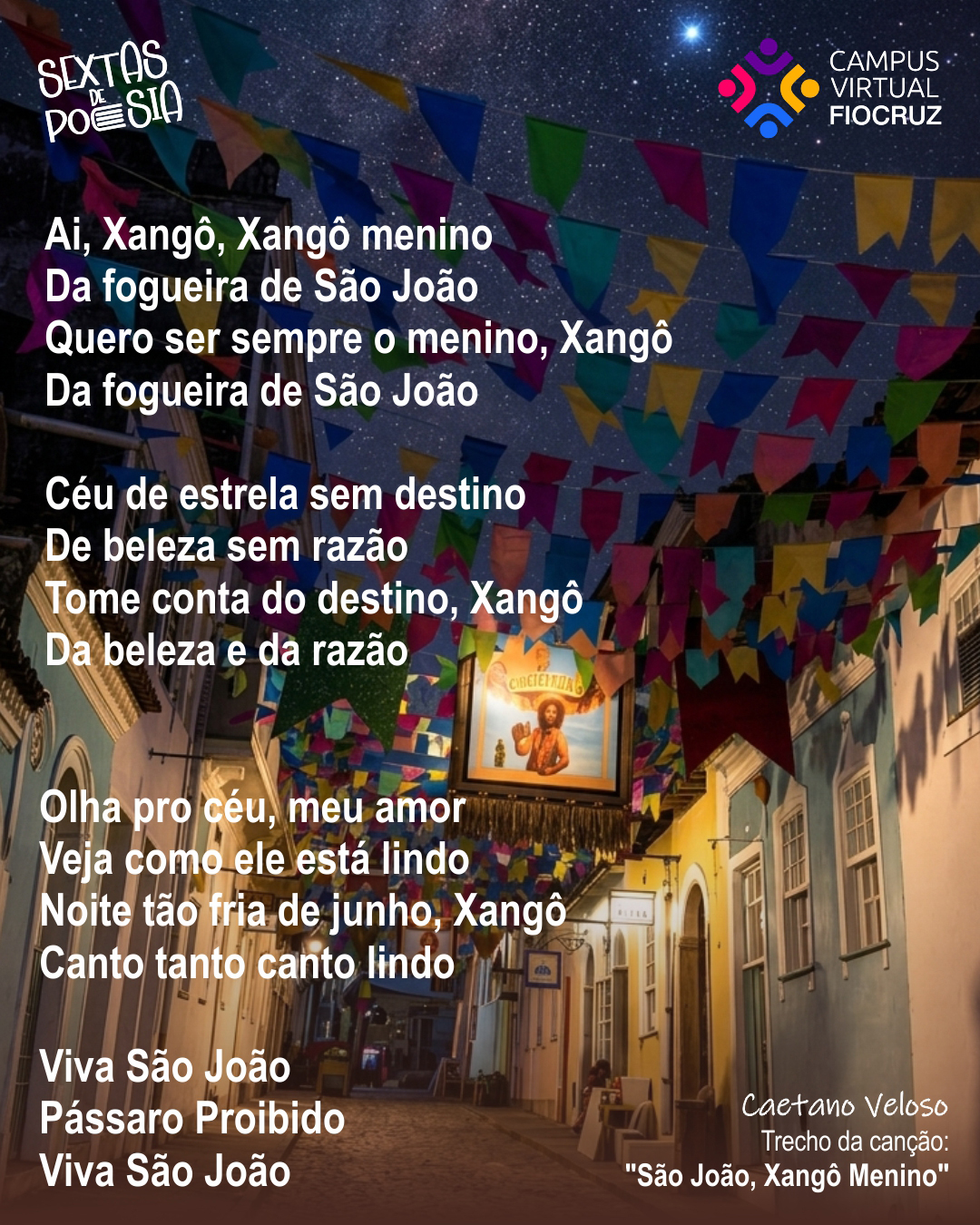 Sextas de Poesia exalta a riqueza cultural das festas juninas