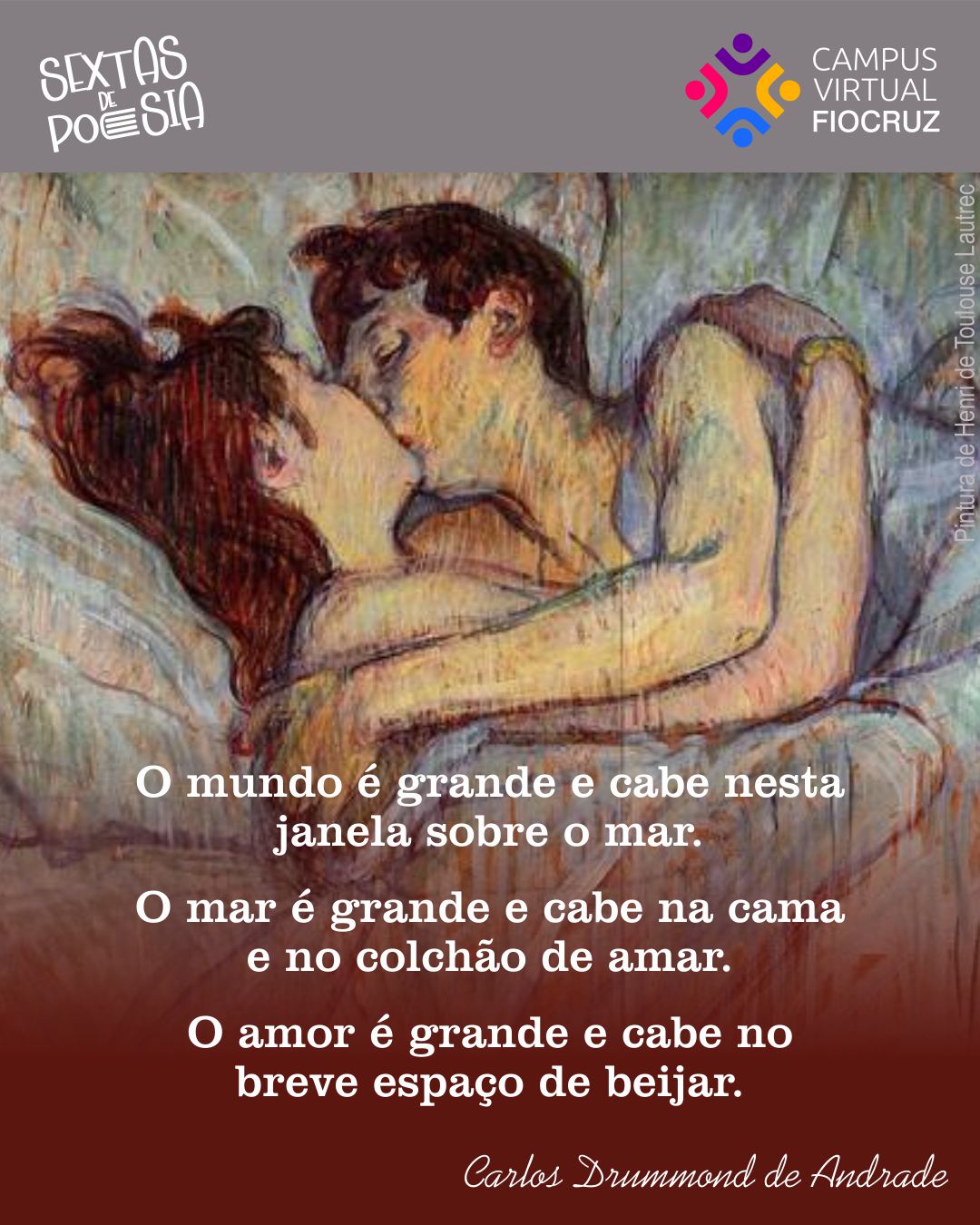 Sextas de Poesia homenageia o aniversário de Carlos Drummond de Andrade