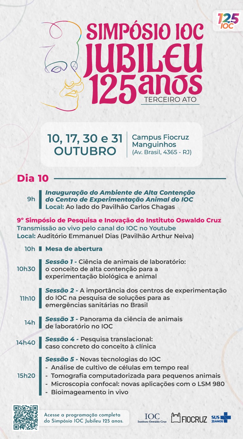 3º ato do Simpósio IOC Jubileu 125 anos inicia programação no dia 10
