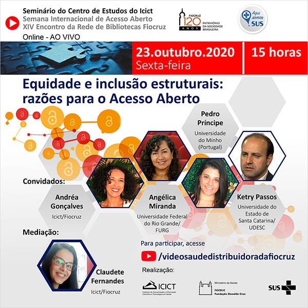 Equidade e inclusão estruturais: Instituto de Comunicação e Informação da Fiocruz promove seminário online