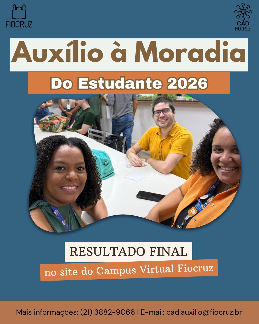 Fiocruz divulga resultado final do Auxílio à Moradia do Estudante