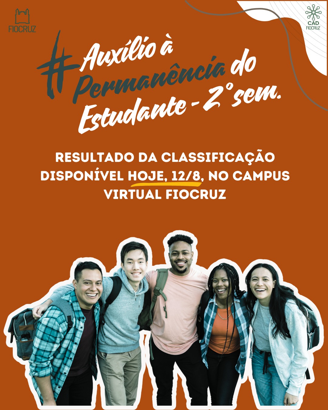 Auxílio à Permanência do Estudante 2025.2: confira classificação. Pedidos de recursos somente em 13/8