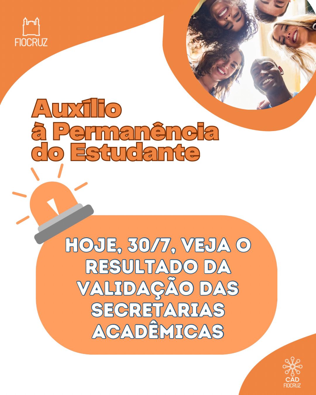 Auxílio à Permanência do Estudante 2024.2: confira validação das inscrições. Pedidos de recursos até 31/7