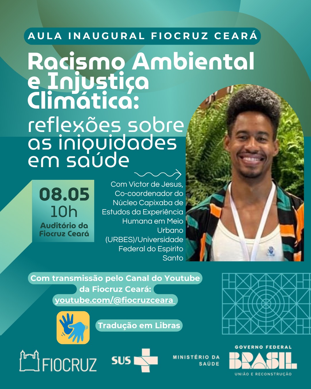 Aula Inaugural da Fiocruz Ceará debaterá Racismo Ambiental e Injustiça Climática