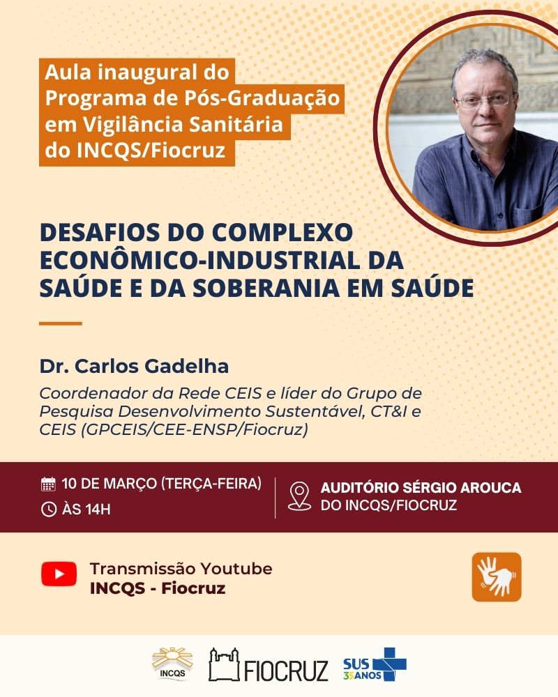 Aula Inaugural debate soberania em saúde