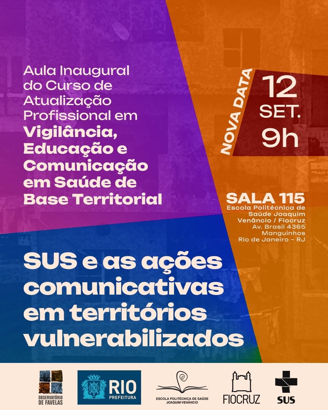 Ações comunicativas do SUS em territórios vulnerabilizados é tema de aula inaugural da Escola Politécnica em Saúde