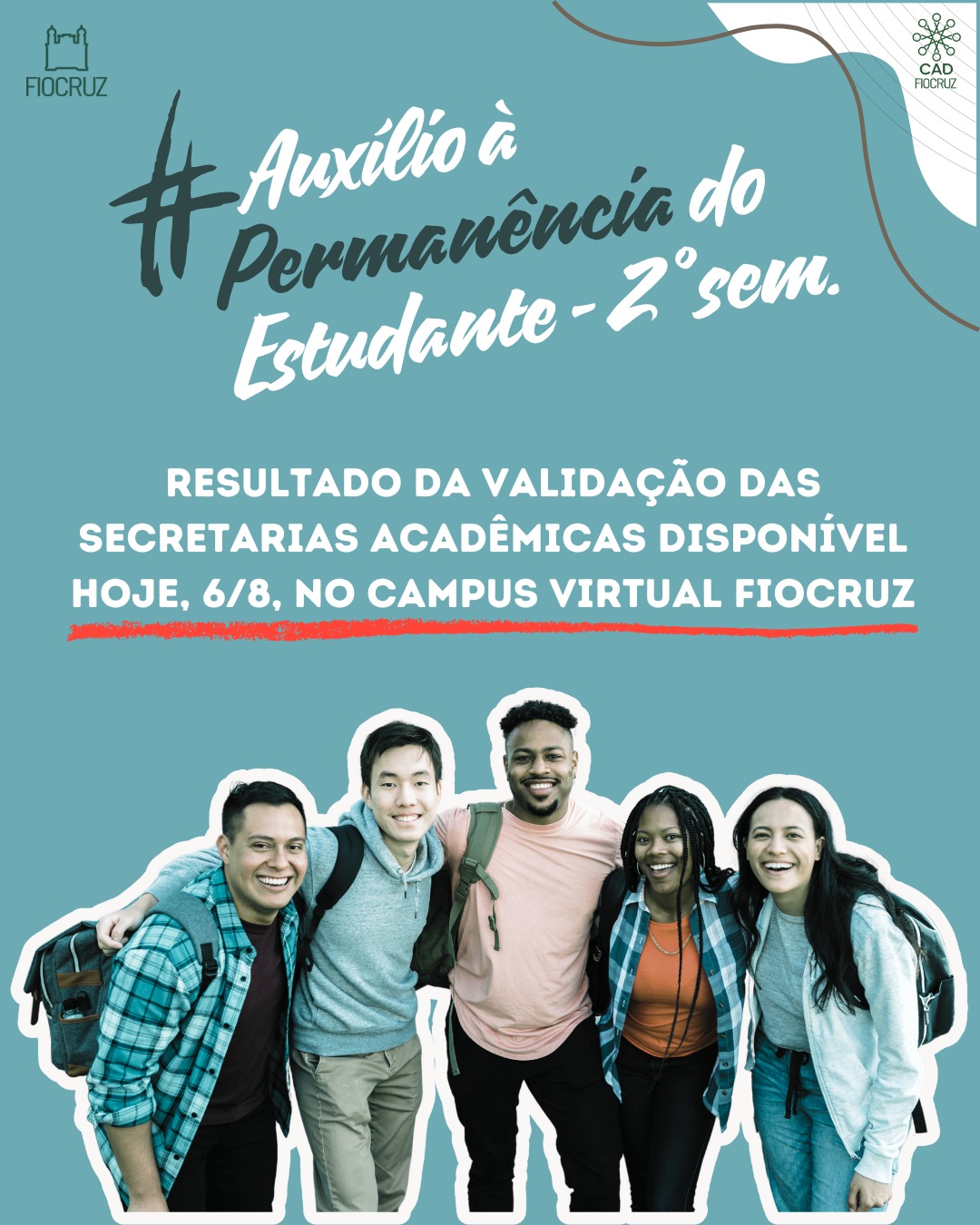Auxílio à Permanência do Estudante 2025.2: confira validação das inscrições. Pedidos de recursos somente em 7/8