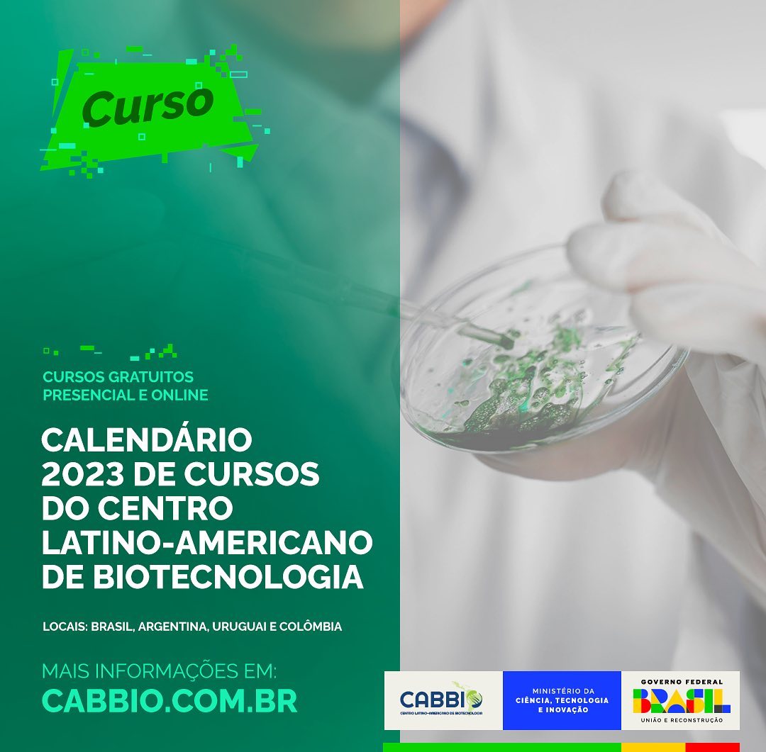 Centro Latino-Americano de Biotecnologia recebe inscrições para cursos presenciais e online 
