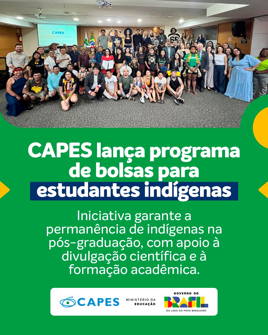 Pós-graduação da Capes concede bolsas a estudantes indígenas