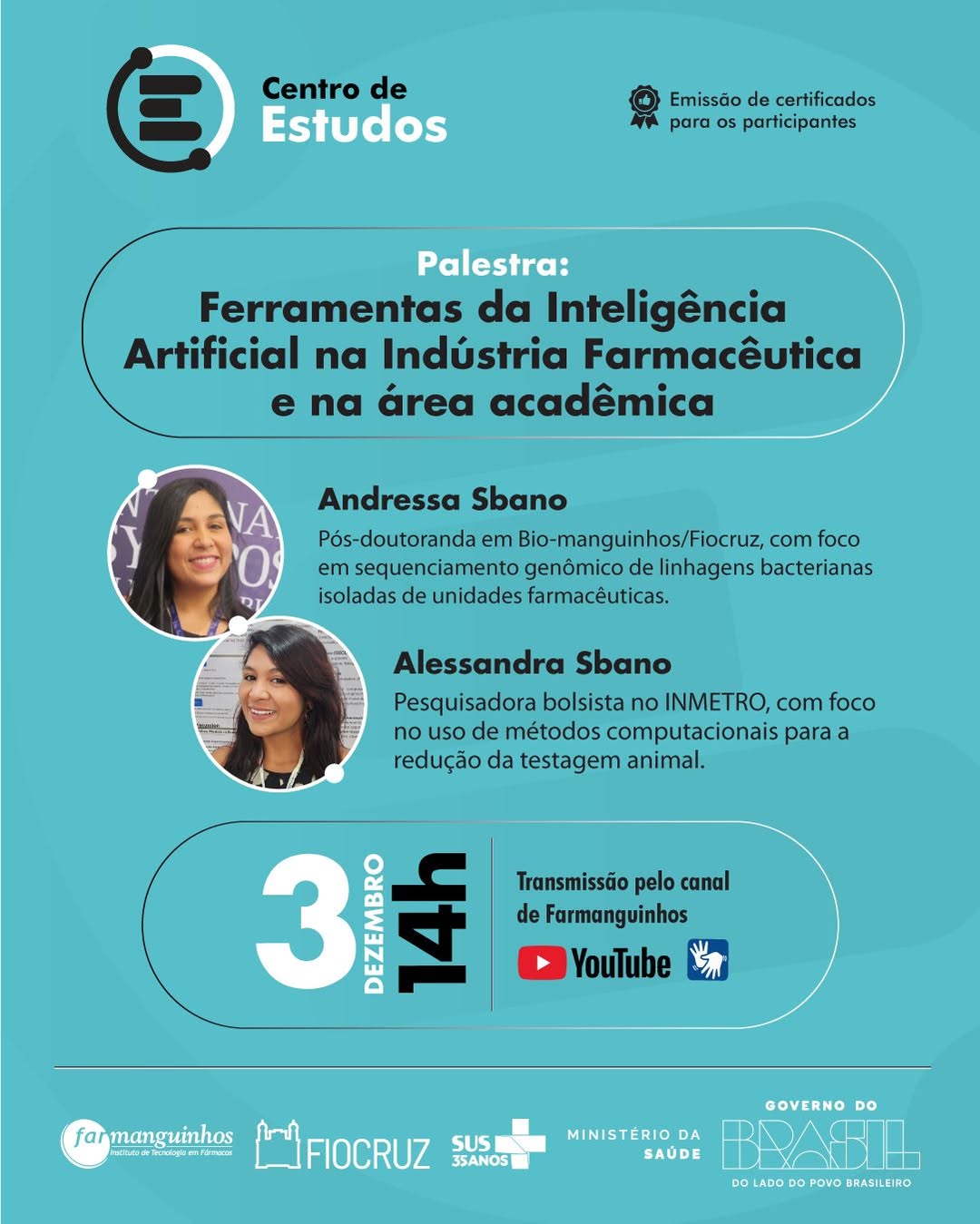 Farmanguinhos promove palestra sobre Ferramentas da Inteligência Artificial na Indústria Farmacêutica