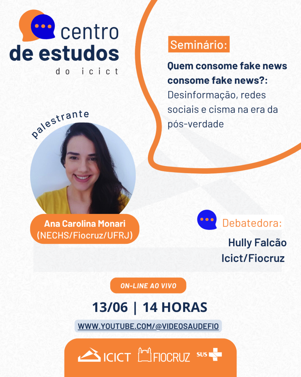 Centro de Estudos debate desinformação, redes sociais e cisma na era da pós-verdade