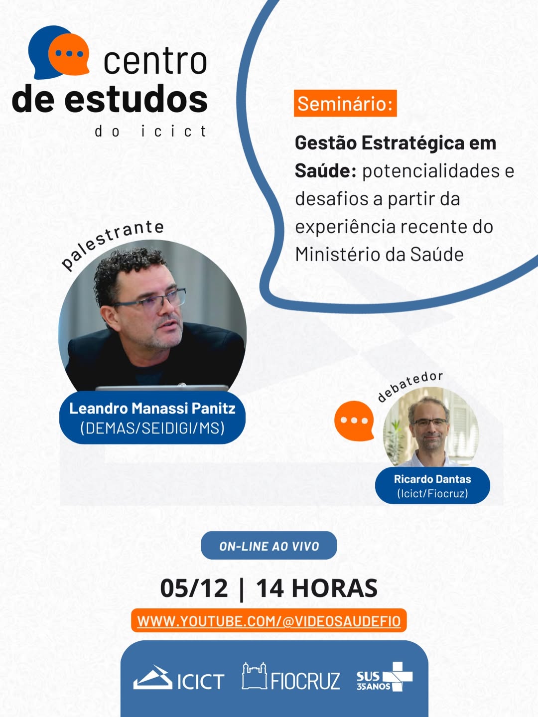 Centro de Estudos - Gestão estratégica em saúde: potencialidades e desafios a partir da experiência recente do Ministério da Saúde