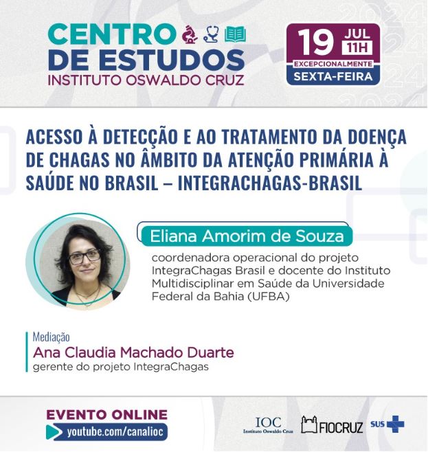 Centro de estudos debate detecção e tratamento da doença de Chagas na atenção primária