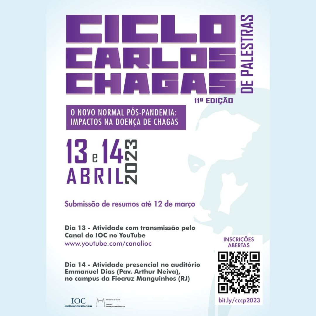 XI Ciclo Carlos Chagas de Palestras: evento vai debater a pesquisa científica em doença de Chagas