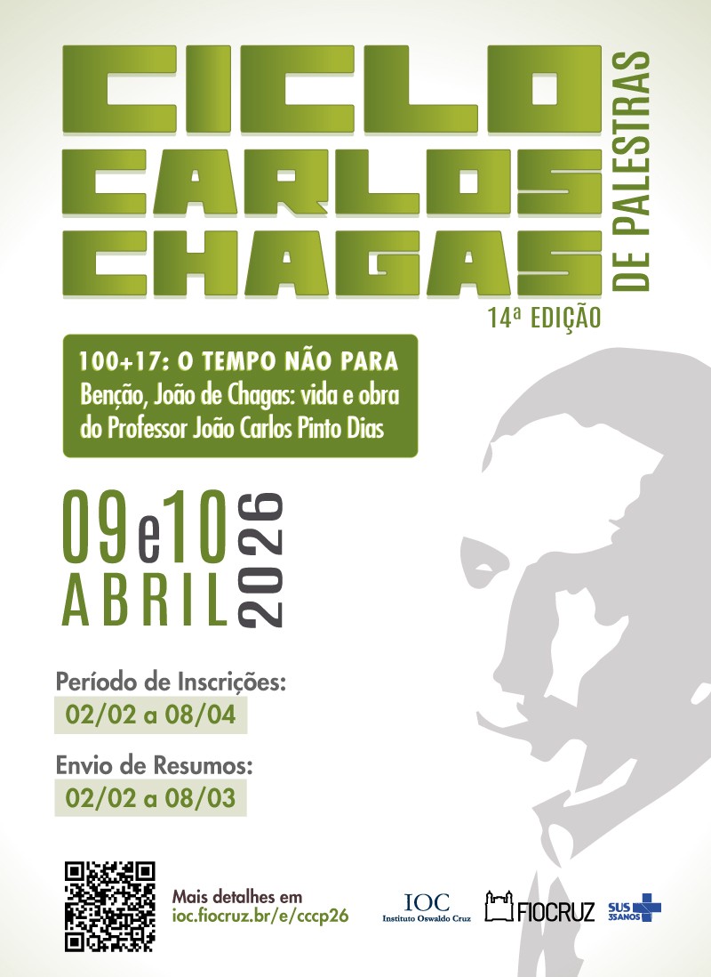 Inscrições abertas para Ciclo Carlos Chagas de Palestras 2026