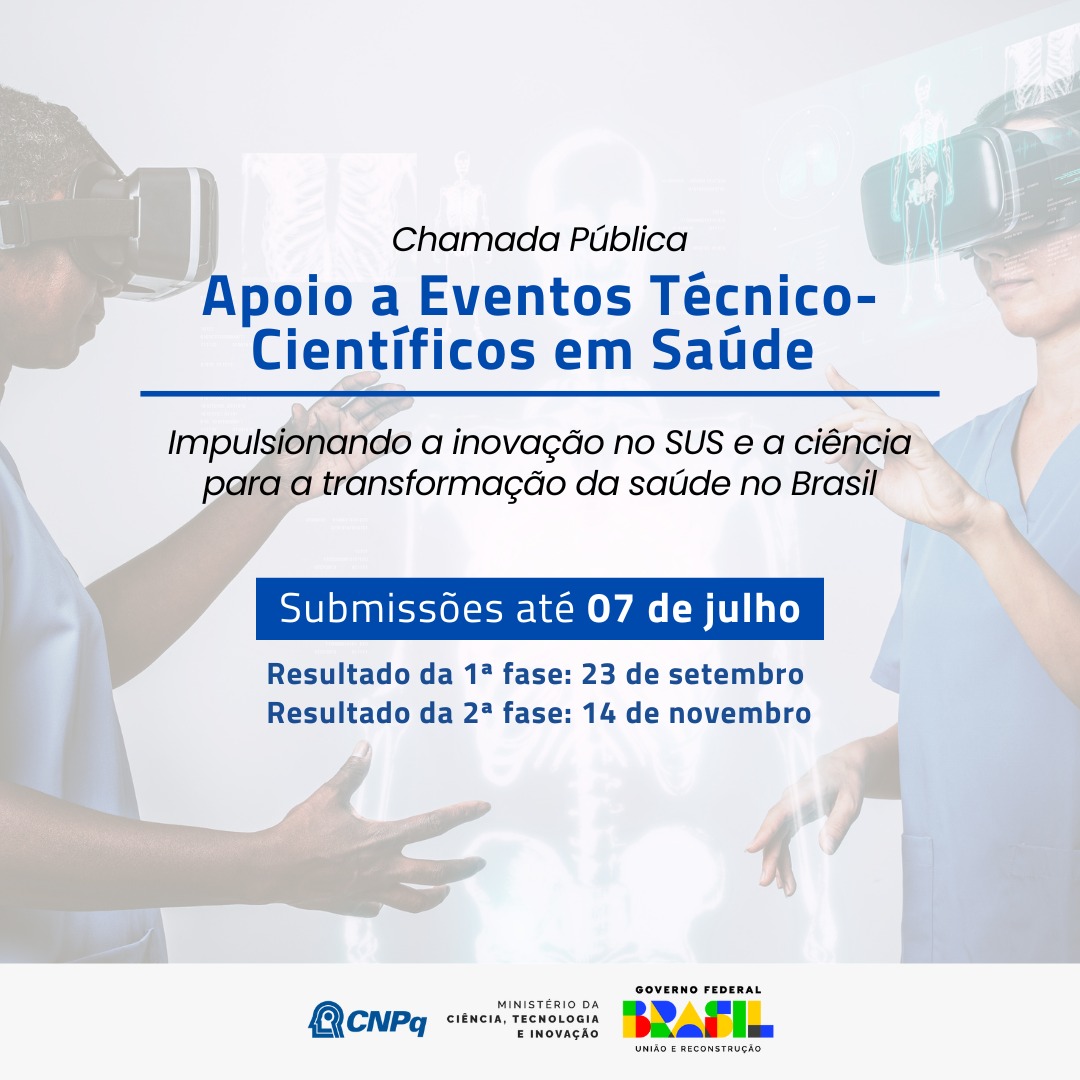 CNPq abre chamada para eventos na área da saúde