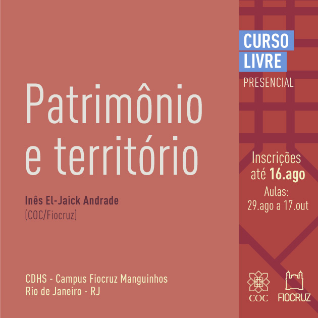 Curso livre Patrimônio e Território recebe inscrições