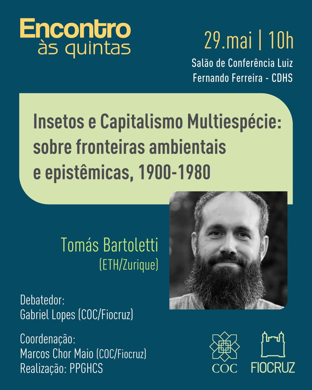 Encontro às Quintas discute a relação entre capitalismo e meio ambiente