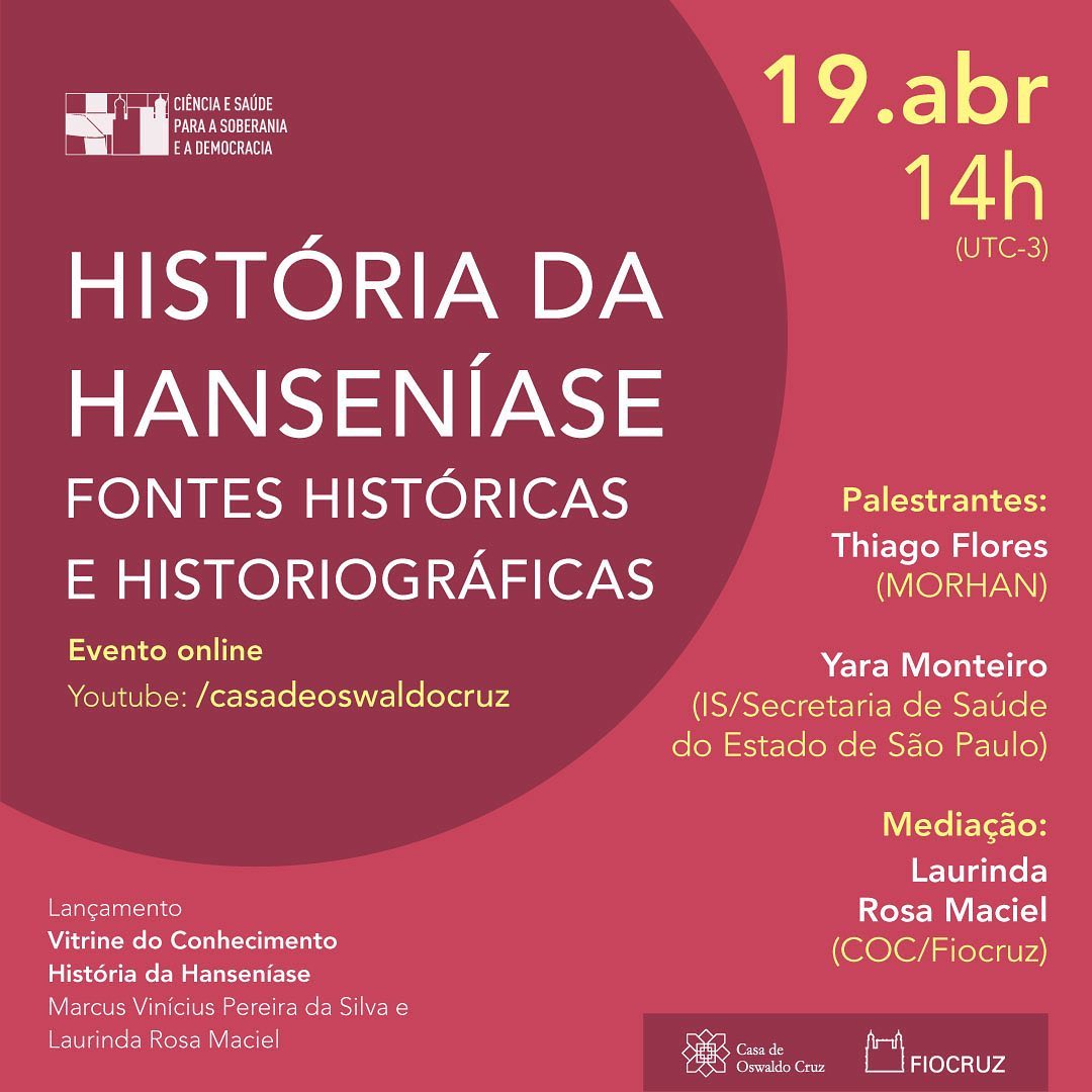 Fiocruz promove evento sobre história da hanseníase. Conheça o curso do Campus Virtual sobre o tema