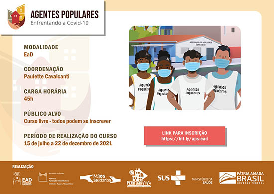 Covid-19: Fiocruz Pernambuco lança formação livre e online para Agentes Populares