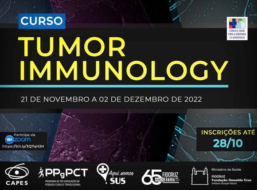 Inscrições abertas para curso sobre imunologia de tumores