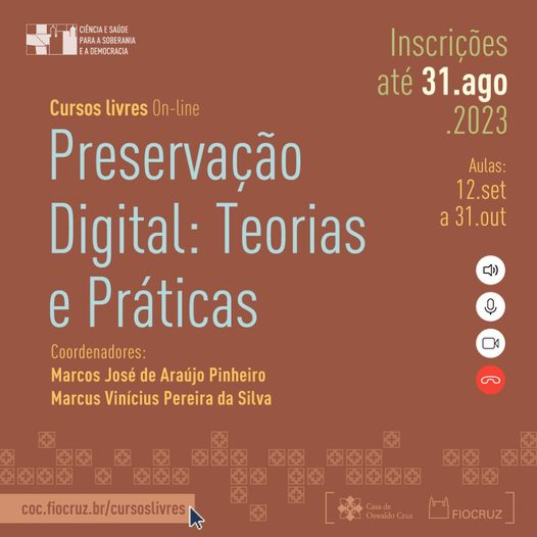 Curso online de preservação digital recebe inscrições 