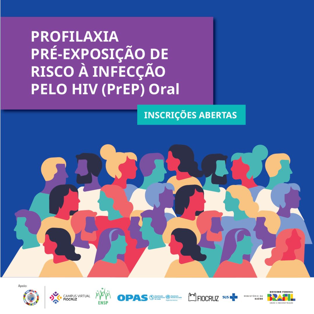 PrEP oral: MS, Opas e Fiocruz lançam curso online e gratuito voltado a profissionais de saúde