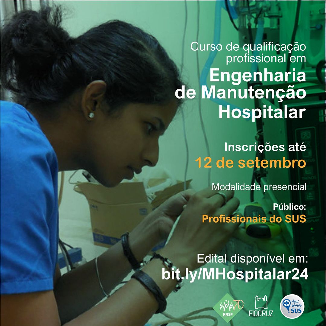 Curso de Engenharia de Manutenção Hospitalar está com inscrições abertas