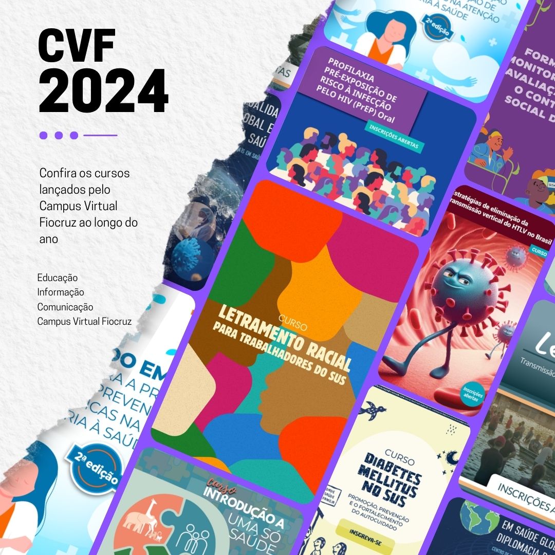 Retrospectiva 2024: confira cursos lançados pelo Campus Virtual Fiocruz e inscreva-se já