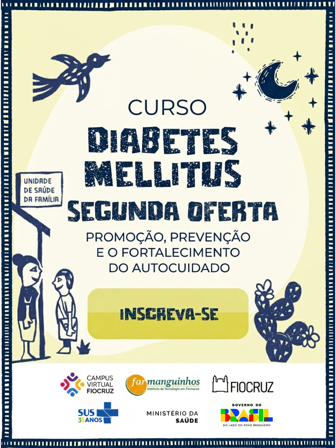Campus Virtual Fiocruz lança nova oferta do curso Diabetes Mellitus no SUS