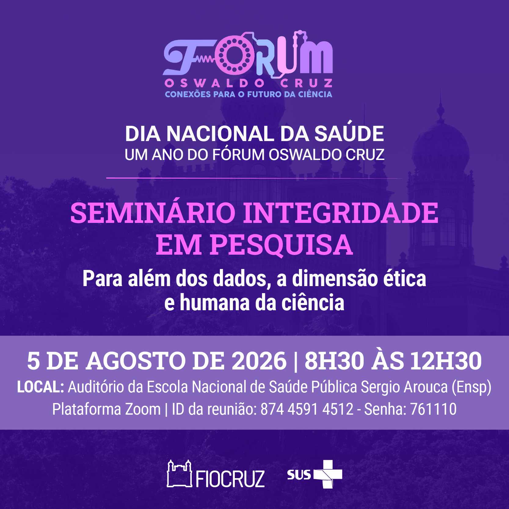 Evento celebra o primeiro ano do Fórum Oswaldo Cruz